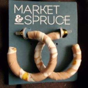 Market & Spruce hoop earrings.   NEW
